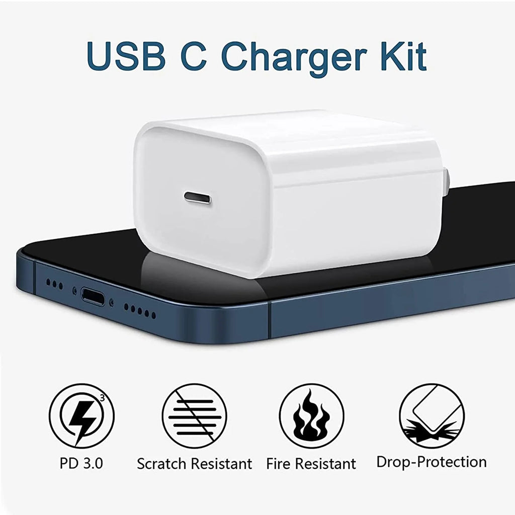 Phone Charger 6Ft Charging Cable and Wall Charger Power Adapter Plug Block Compatible with Iphone 14 Pro Max 13 12 X/8/8 Plus/7/7 Plus/6/6S/6 Plu/5S/Se/Mini/Air/Pro